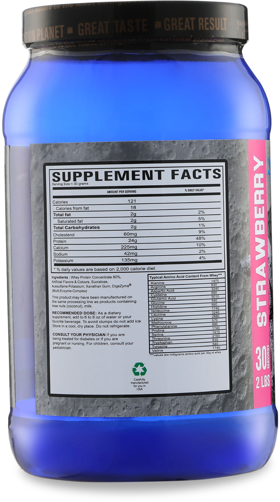 Davisco Whey Protein24g of Whey Protein with Amino Acids for Muscle