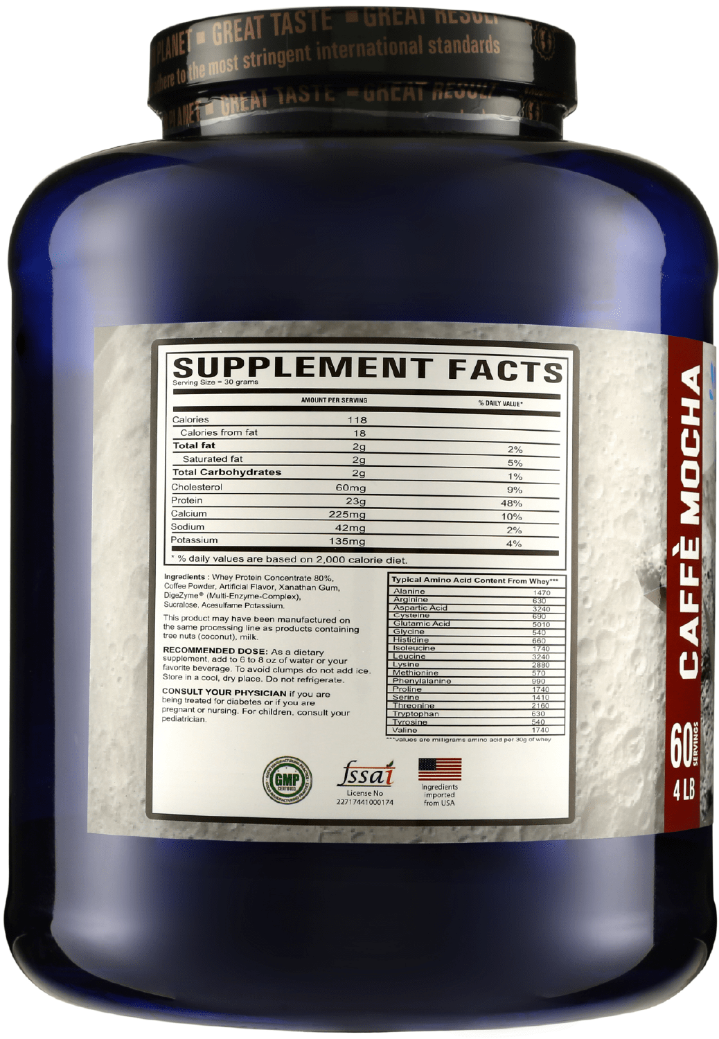 Davisco Whey Protein24g of Whey Protein with Amino Acids for Muscle