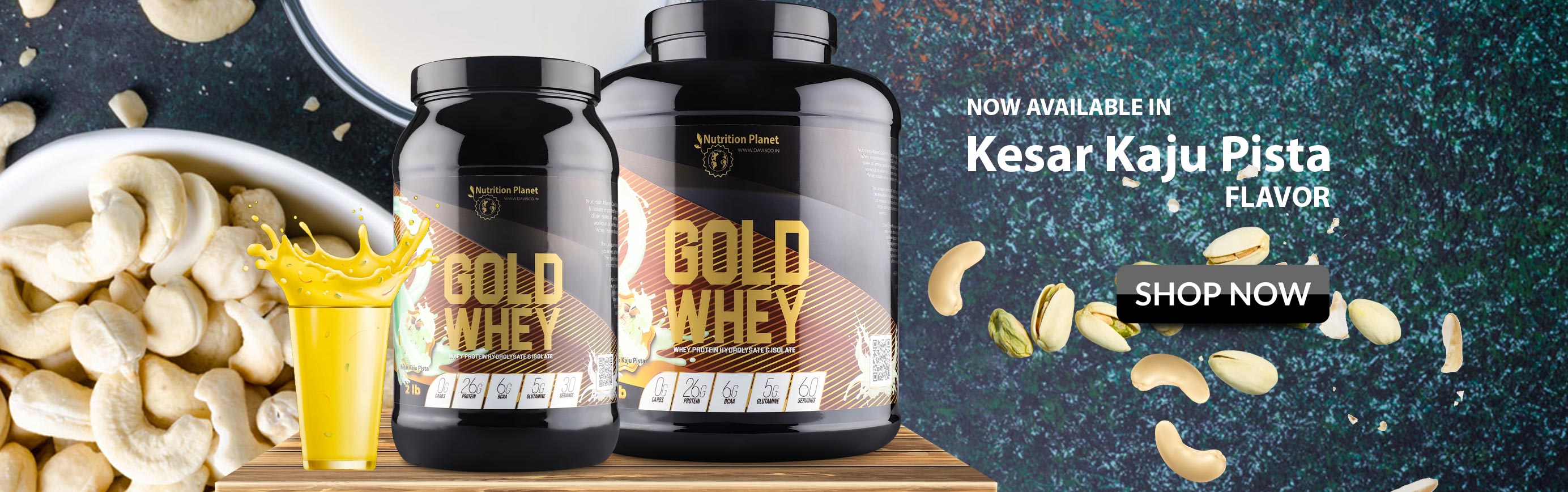 Gold Whey Kesar Kaju Pista