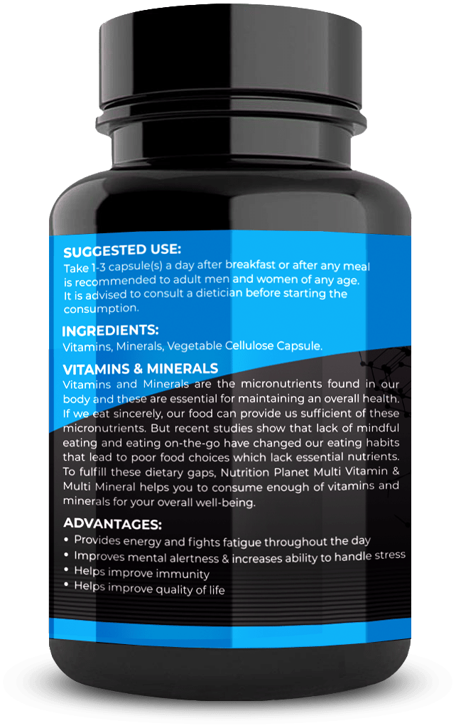 MultiVitamin & MultiMineral20 Essential Vitamins and Minerals for