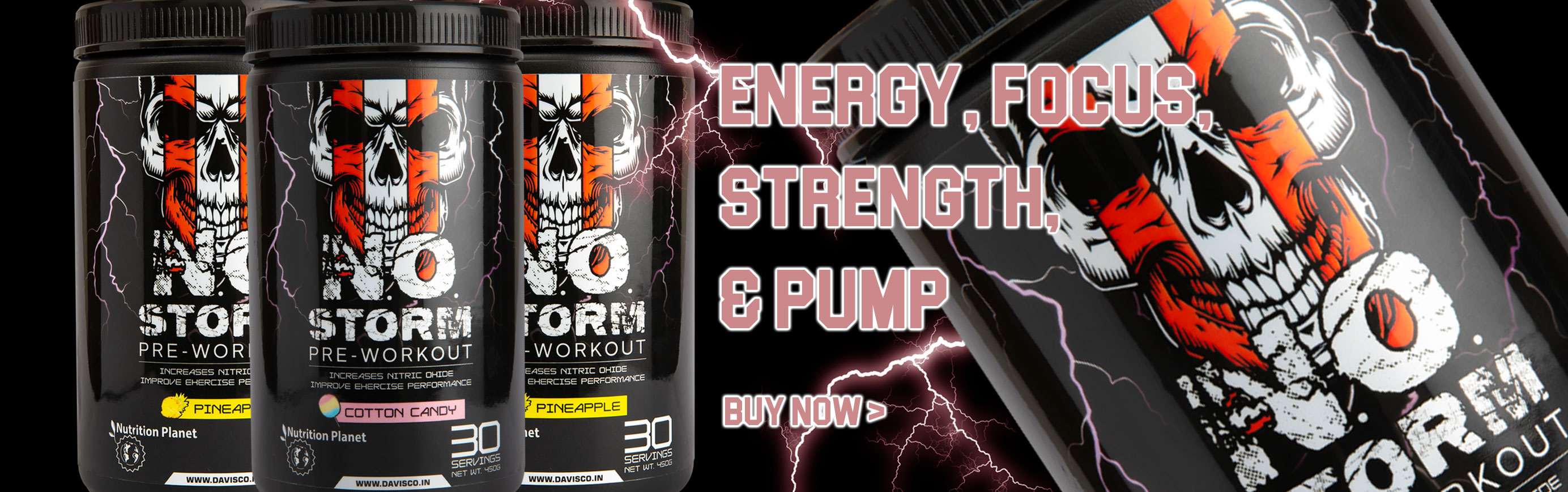 NO Storm Preworkout Banner